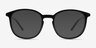 Adler Shiny Black PlasticEyeglass Frames from EyeBuyDirect, with Tinted Lenses
