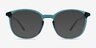 Adler Shiny Clear Green PlasticEyeglass Frames from EyeBuyDirect, with Tinted Lenses