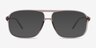 Baylor Clear Gray PlasticEyeglass Frames from EyeBuyDirect, with Tinted Lenses