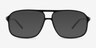 Baylor Shiny Black PlasticEyeglass Frames from EyeBuyDirect, with Tinted Lenses