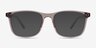 Thayer Clear Gray PlasticEyeglass Frames from EyeBuyDirect, with Tinted Lenses