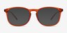 Larkin Clear Orange PlasticEyeglass Frames from EyeBuyDirect, with Tinted Lenses