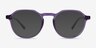 Monti Clear Purple PlasticEyeglass Frames from EyeBuyDirect, with Tinted Lenses