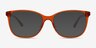 Kieran Clear Orange PlasticEyeglass Frames from EyeBuyDirect, with Tinted Lenses