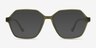 Caelan Clear Green PlasticEyeglass Frames from EyeBuyDirect, with Tinted Lenses