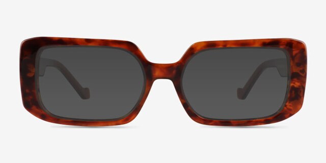 Tully Tortoise PlasticEyeglass Frames from EyeBuyDirect, with Tinted Lenses
