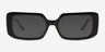 Tully Shiny Black PlasticEyeglass Frames from EyeBuyDirect, with Tinted Lenses