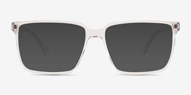 Seraph Clear PlasticEyeglass Frames from EyeBuyDirect, with Tinted Lenses