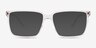 Seraph Clear PlasticEyeglass Frames from EyeBuyDirect, with Tinted Lenses