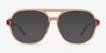 Eris Clear Brown PlasticEyeglass Frames from EyeBuyDirect, with Tinted Lenses