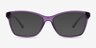 Marlowe Clear Purple PlasticEyeglass Frames from EyeBuyDirect, with Tinted Lenses