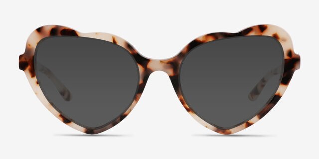 Charming Ivory Tortoise AcetateEyeglass Frames from EyeBuyDirect, with Tinted Lenses