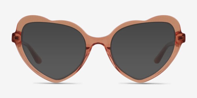 Charming Brun AcétateMontures de lunettes de vue d'EyeBuyDirect, Avec des Verres Teintés