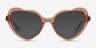 Charming Brun AcétateMontures de lunettes de vue d'EyeBuyDirect, Avec des Verres Teintés