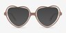 Sweetheart Pink AcetateEyeglass Frames from EyeBuyDirect, with Tinted Lenses