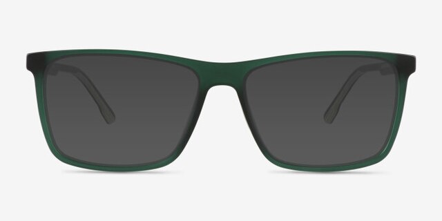 Wp Crystal Dark Green PlasticEyeglass Frames from EyeBuyDirect, with Tinted Lenses