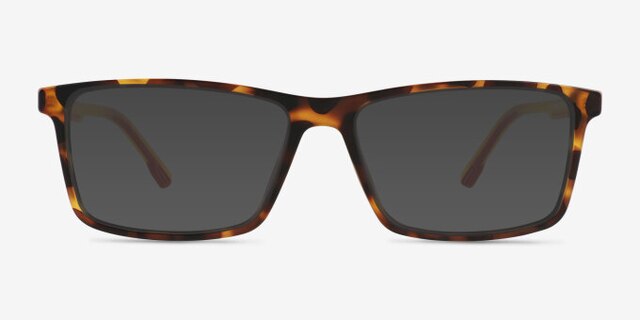 1Up Yellow Tortoise PlastiqueMontures de lunettes de vue d'EyeBuyDirect, Avec des Verres Teintés