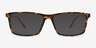 1Up Yellow Tortoise PlastiqueMontures de lunettes de vue d'EyeBuyDirect, Avec des Verres Teintés
