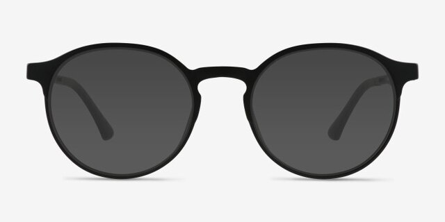 Xp Matte Black PlastiqueMontures de lunettes de vue d'EyeBuyDirect, Avec des Verres Teintés