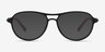 Hud Matte Black PlasticEyeglass Frames from EyeBuyDirect, with Tinted Lenses
