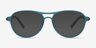 Hud Matte Crystal Teal PlastiqueMontures de lunettes de vue d'EyeBuyDirect, Avec des Verres Teintés