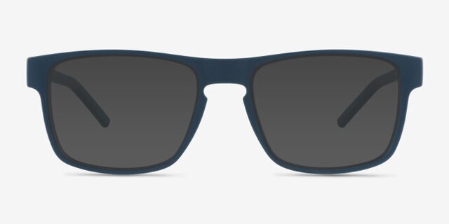 Lvl Matte Navy PlastiqueMontures de lunettes de vue d'EyeBuyDirect, Avec des Verres Teintés