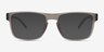 Lvl Matte Crystal Gray PlasticEyeglass Frames from EyeBuyDirect, with Tinted Lenses