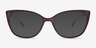 Ign Crystal Dark Purple PlastiqueMontures de lunettes de vue d'EyeBuyDirect, Avec des Verres Teintés