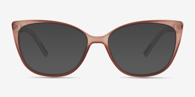 Ign Crystal Light Pink PlasticEyeglass Frames from EyeBuyDirect, with Tinted Lenses