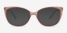 Ign Crystal Light Pink PlasticEyeglass Frames from EyeBuyDirect, with Tinted Lenses