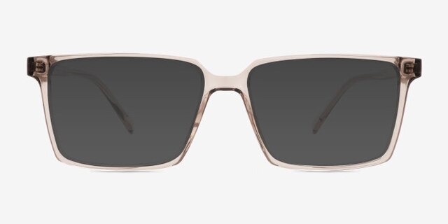 Roll Gray PlasticEyeglass Frames from EyeBuyDirect, with Tinted Lenses