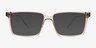 Roll Gray PlasticEyeglass Frames from EyeBuyDirect, with Tinted Lenses