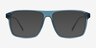 Whitecap Blue PlasticEyeglass Frames from EyeBuyDirect, with Tinted Lenses