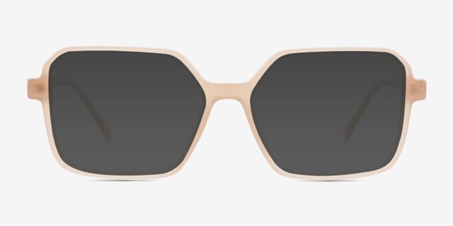 Surfer Peach PlasticEyeglass Frames from EyeBuyDirect, with Tinted Lenses