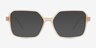 Surfer Peach PlasticEyeglass Frames from EyeBuyDirect, with Tinted Lenses