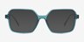 Surfer Green PlasticEyeglass Frames from EyeBuyDirect, with Tinted Lenses