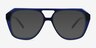 Sea Navy AcetateEyeglass Frames from EyeBuyDirect, with Tinted Lenses