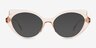 Painted Lady Coral AcetateEyeglass Frames from EyeBuyDirect, with Tinted Lenses