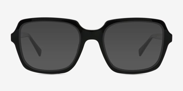 Coonrod Black Eco-friendlyEyeglass Frames from EyeBuyDirect, with Tinted Lenses