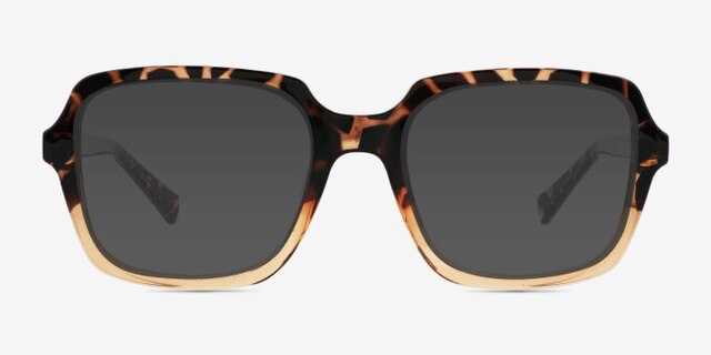 Coonrod Brown Floral Eco-friendlyEyeglass Frames from EyeBuyDirect, with Tinted Lenses