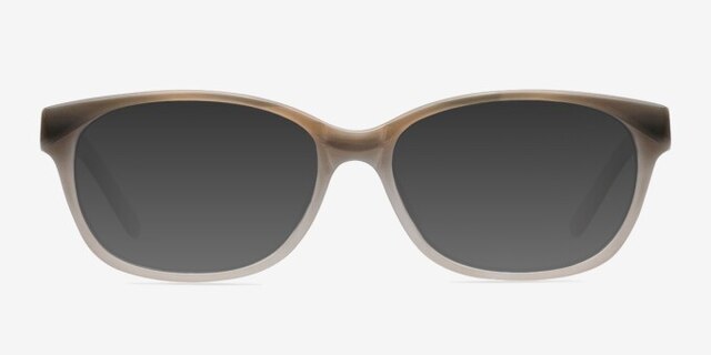 Ally Ivory AcetateEyeglass Frames from EyeBuyDirect, with Tinted Lenses