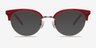 Annabel Rouge Acetate-metalMontures de lunettes de vue d'EyeBuyDirect, Avec des Verres Teintés