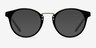 Get Lucky Black & Silver AcetateEyeglass Frames from EyeBuyDirect, with Tinted Lenses