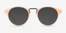 Get Lucky Ivory & Silver Acetate-metalEyeglass Frames from EyeBuyDirect, with Tinted Lenses