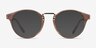 Get Lucky Brown & Silver Acetate-metalMontures de lunettes de vue d'EyeBuyDirect, Avec des Verres Teintés