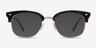 Japan Morning Dark Tortoise Acetate-metalEyeglass Frames from EyeBuyDirect, with Tinted Lenses