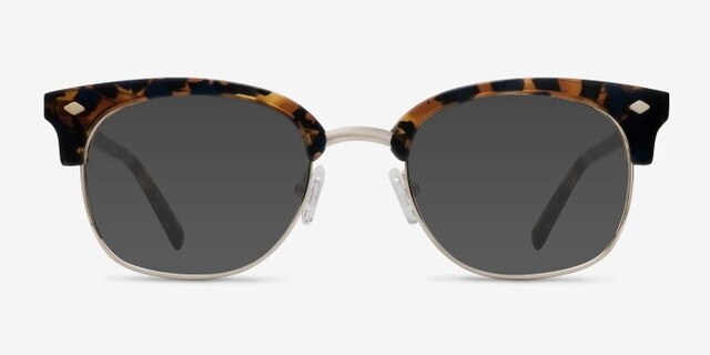 Japan Morning Tortoise Acetate-metalMontures de lunettes de vue d'EyeBuyDirect, Avec des Verres Teintés