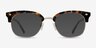 Japan Morning Tortoise Acetate-metalMontures de lunettes de vue d'EyeBuyDirect, Avec des Verres Teintés