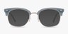 Japan Morning Blue Acetate-metalMontures de lunettes de vue d'EyeBuyDirect, Avec des Verres Teintés