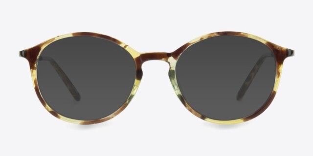 Doc Tortoise PlasticEyeglass Frames from EyeBuyDirect, with Tinted Lenses